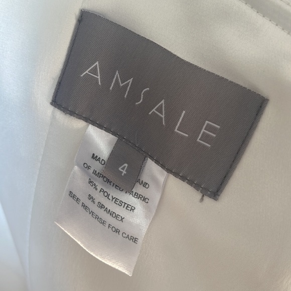 Amsale Long Bridesmaid Dress Eden Ivory - Picture 5 of 7